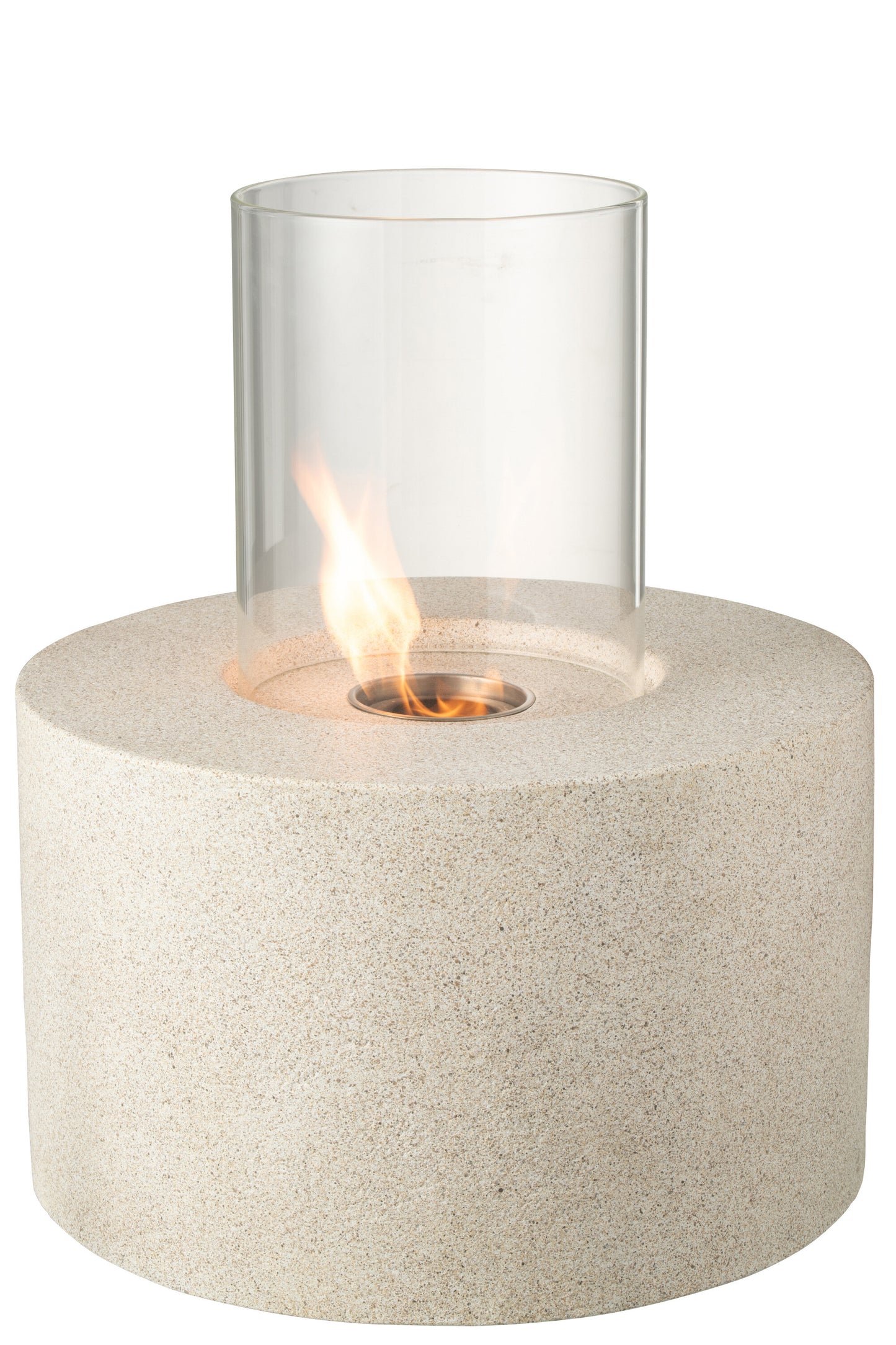 Tafelhaard Bio-Ethanol Rond Lichtgrijs