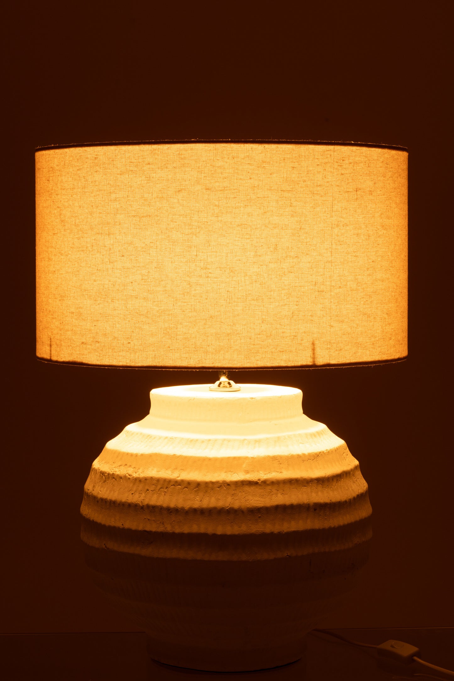 Tafellamp Terracotta Wit