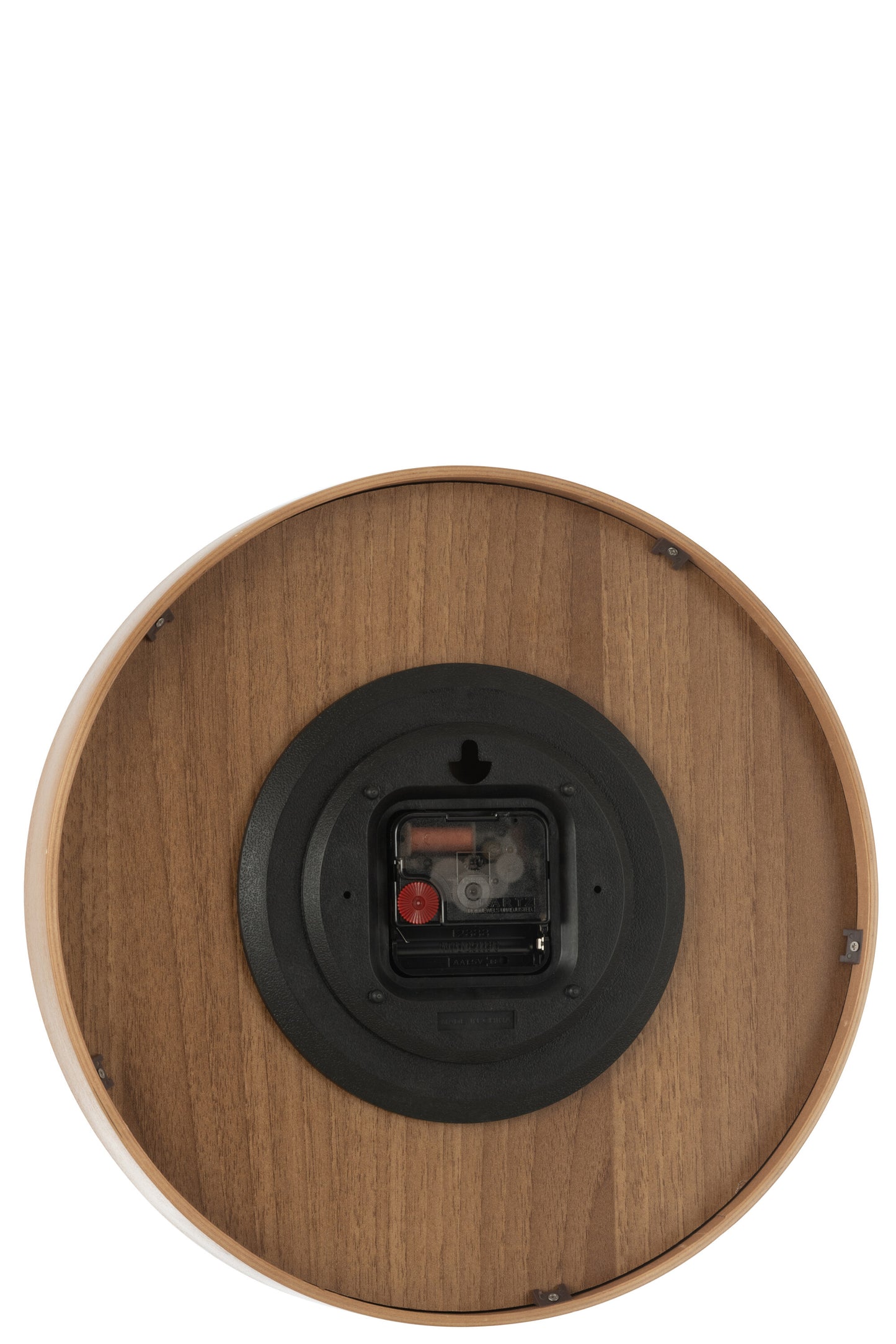 Wandklok Berkenmultiplex/MDF Donker Natuurlijk Klein