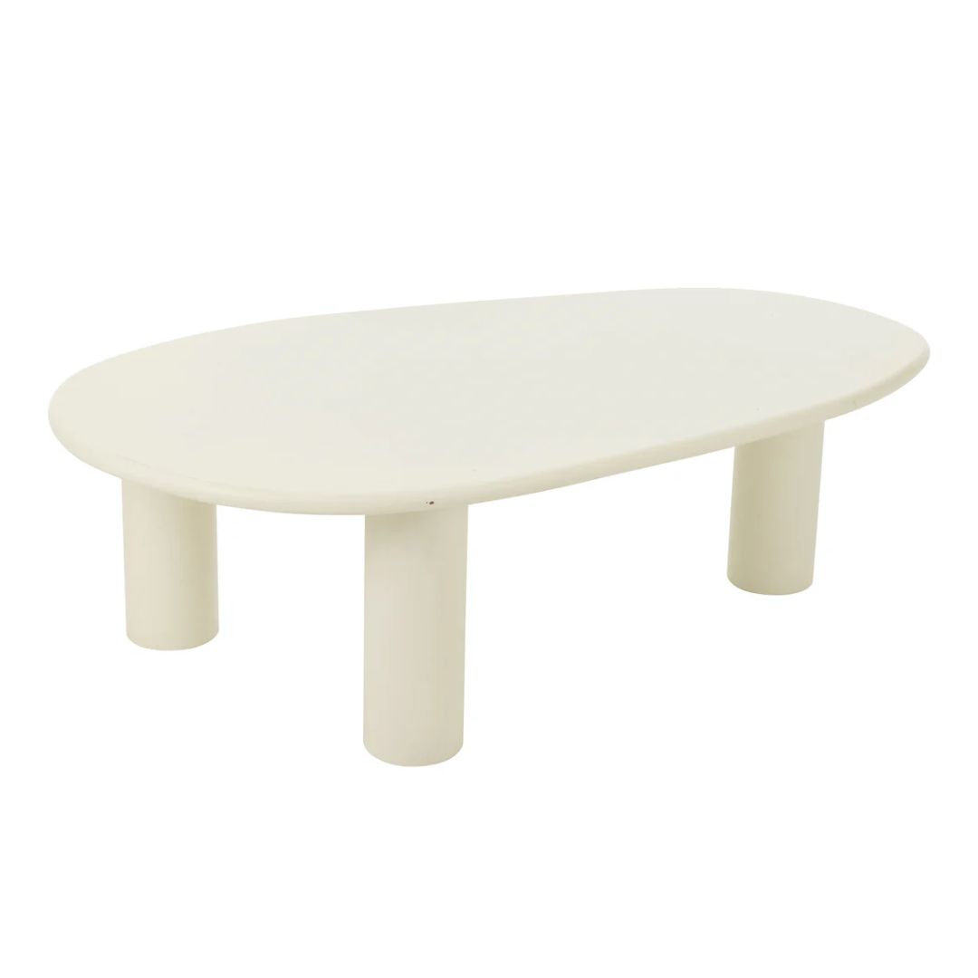 Bijzettafel Bali Mdf/Pvc Wit Groot