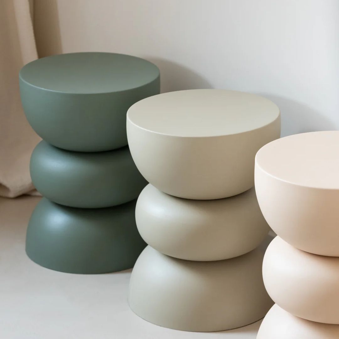 Bijzettafel Lise IJzer Beige
