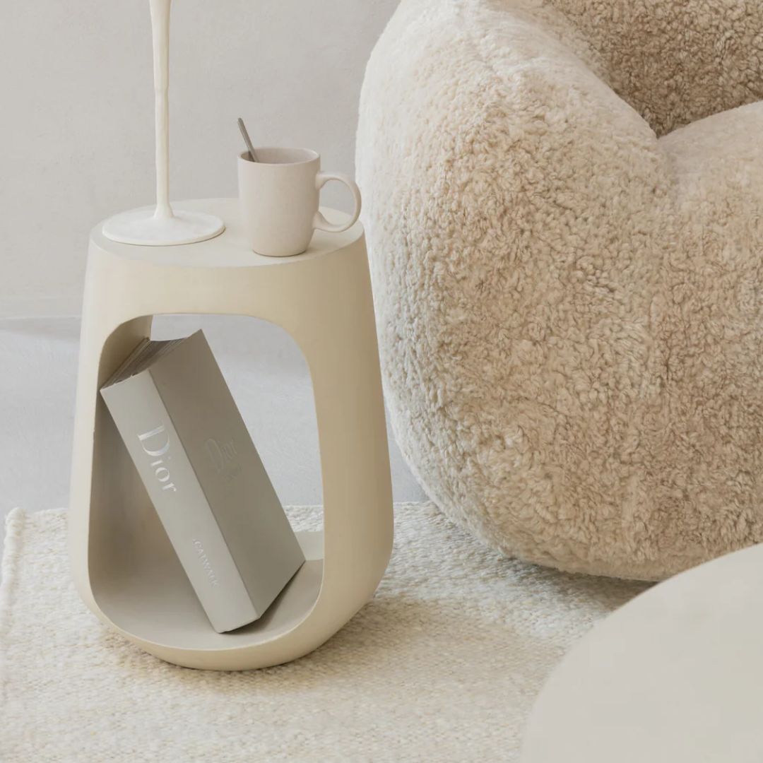 Bijzettafel Pod Mangohout Beige
