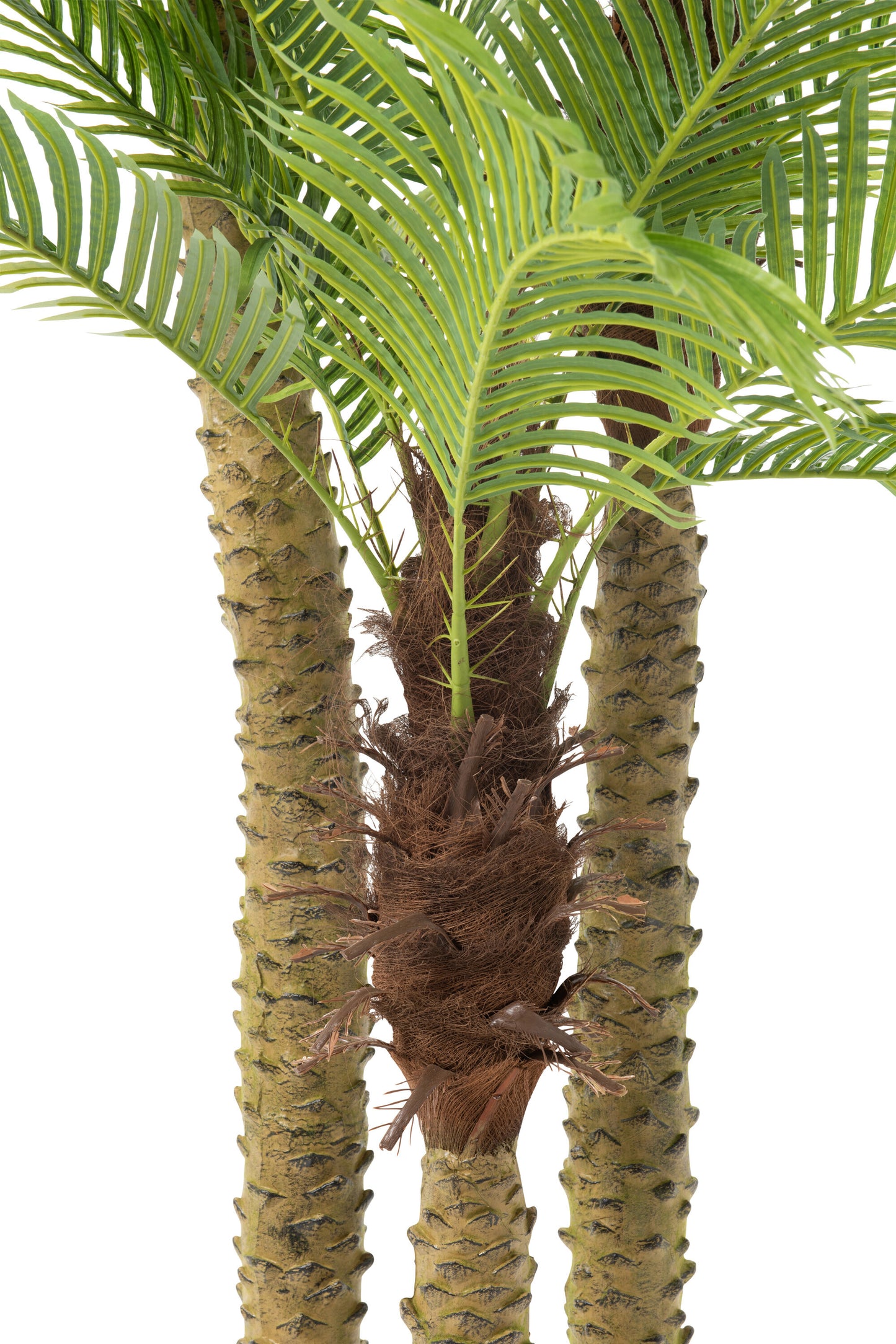Palmboom 3 Delen Real Touch In Pot Plastic Groen