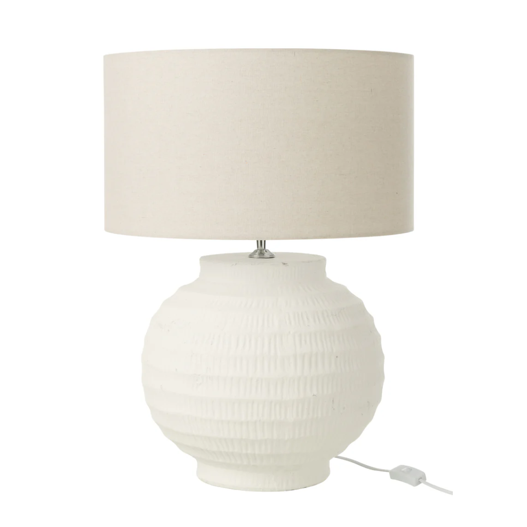 Tafellamp Terracotta Wit