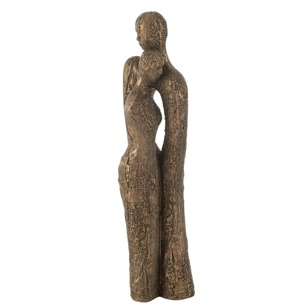 Stel Hug Modern Resin Bruin/Goud