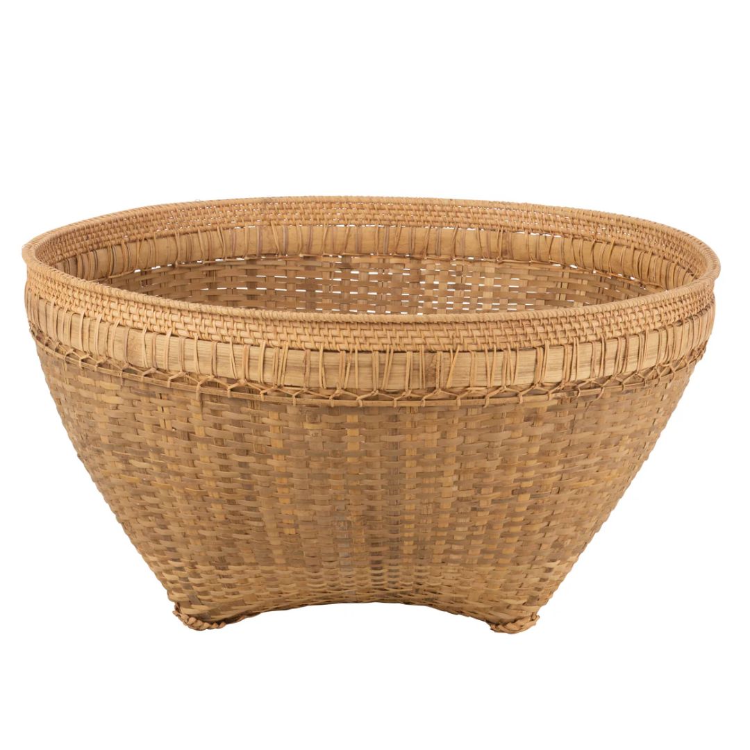 Mand Extra Groot Rond Rotan Natuurlijk