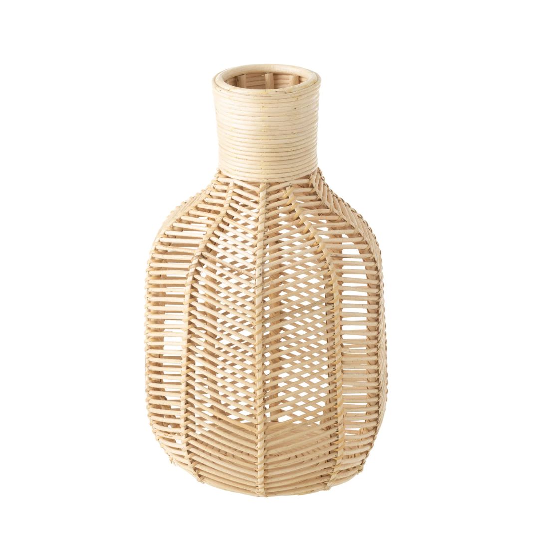 Mand Fles Raffia Natuurlijk