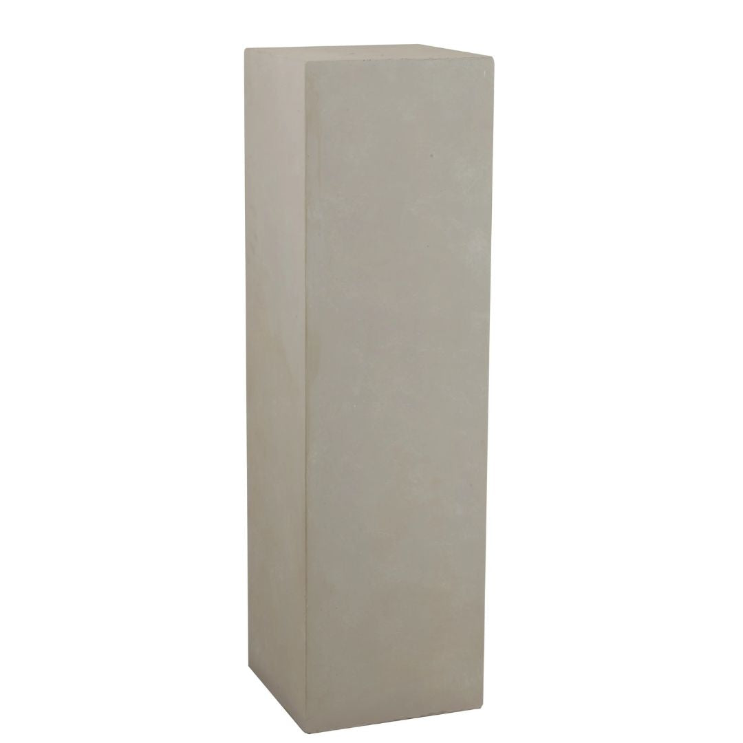 Pilaar Rechthoek Hoog Klei Beige Groot