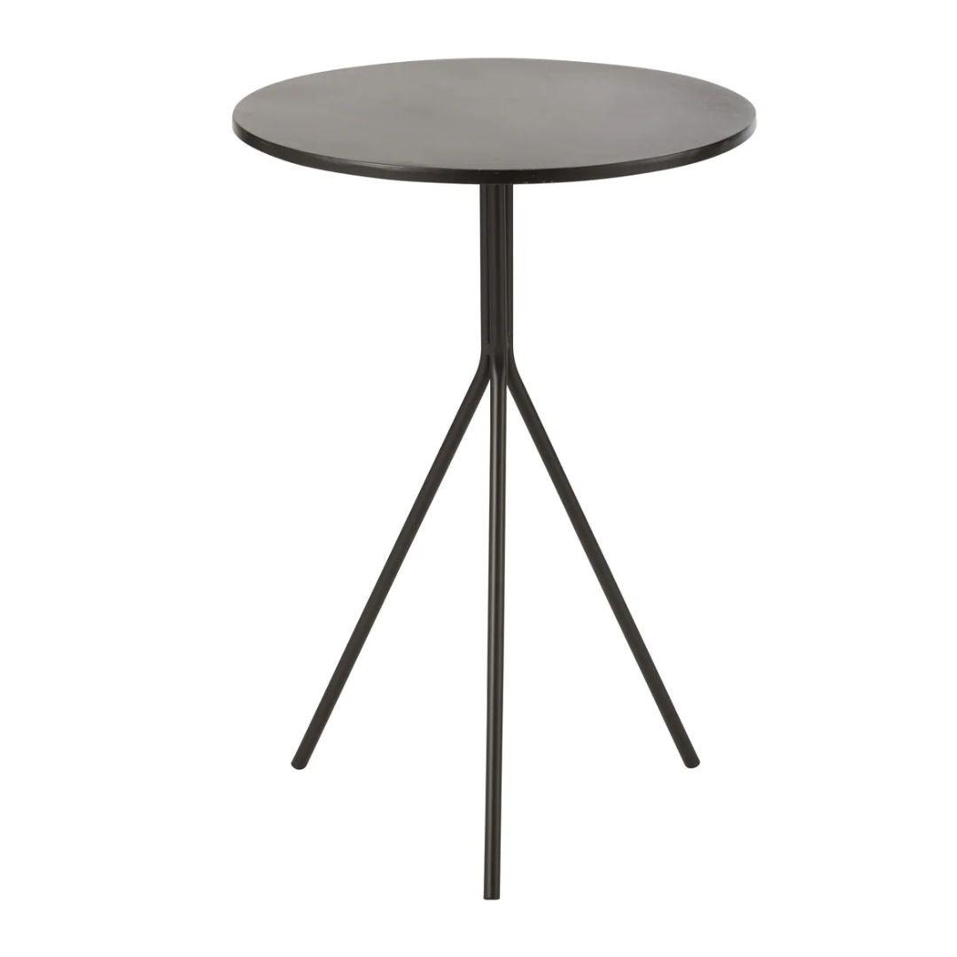 Salontafel rond metaal zwart
