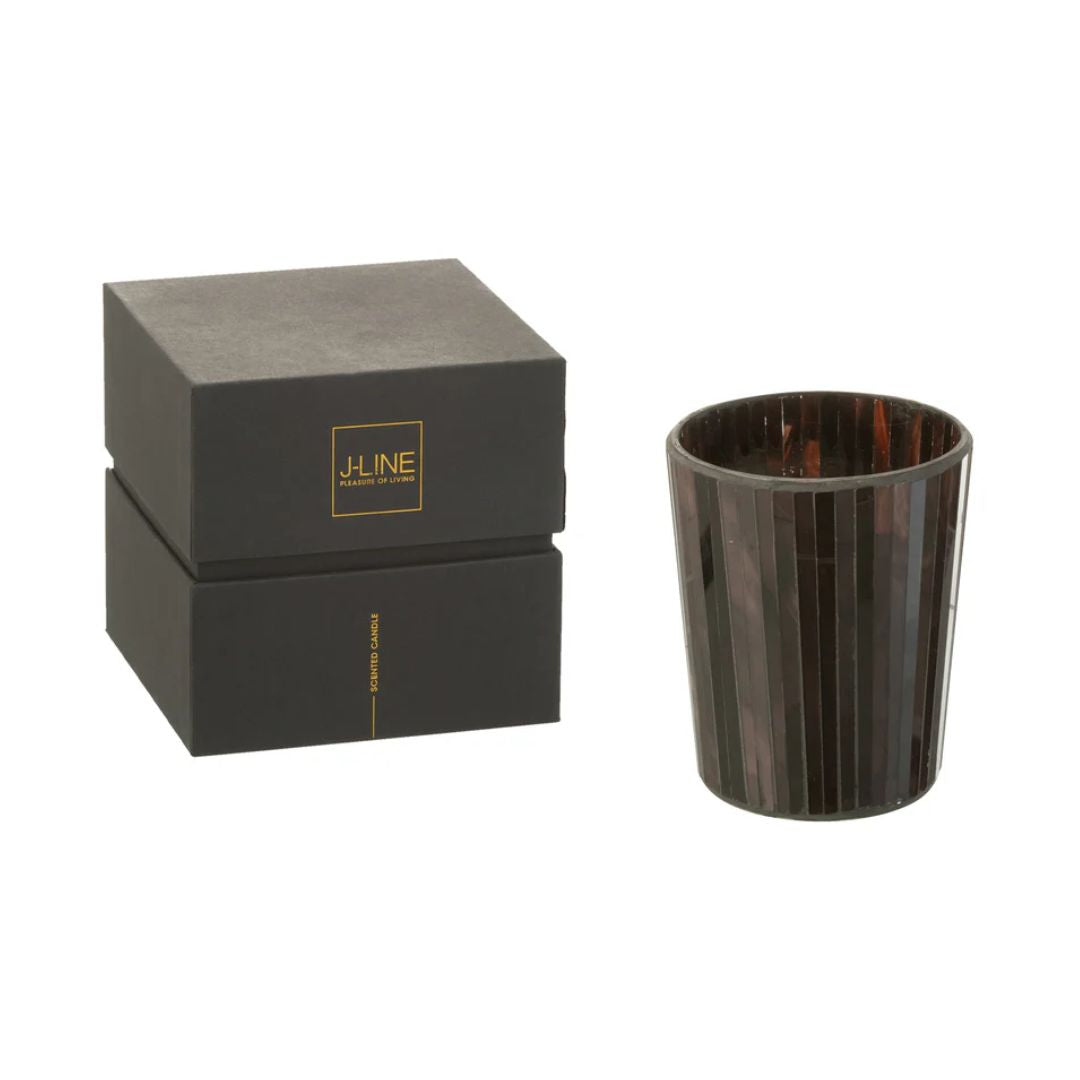 Geurende Kaars Noa Woody Aurora Bruin Medium-55H