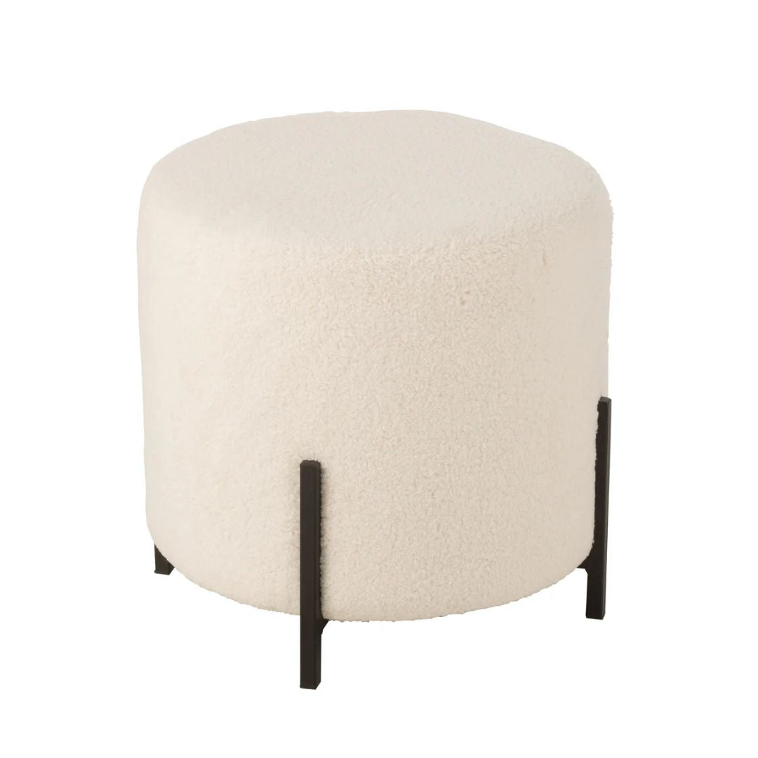 Kruk Schaap Stof/Schuim Wit
