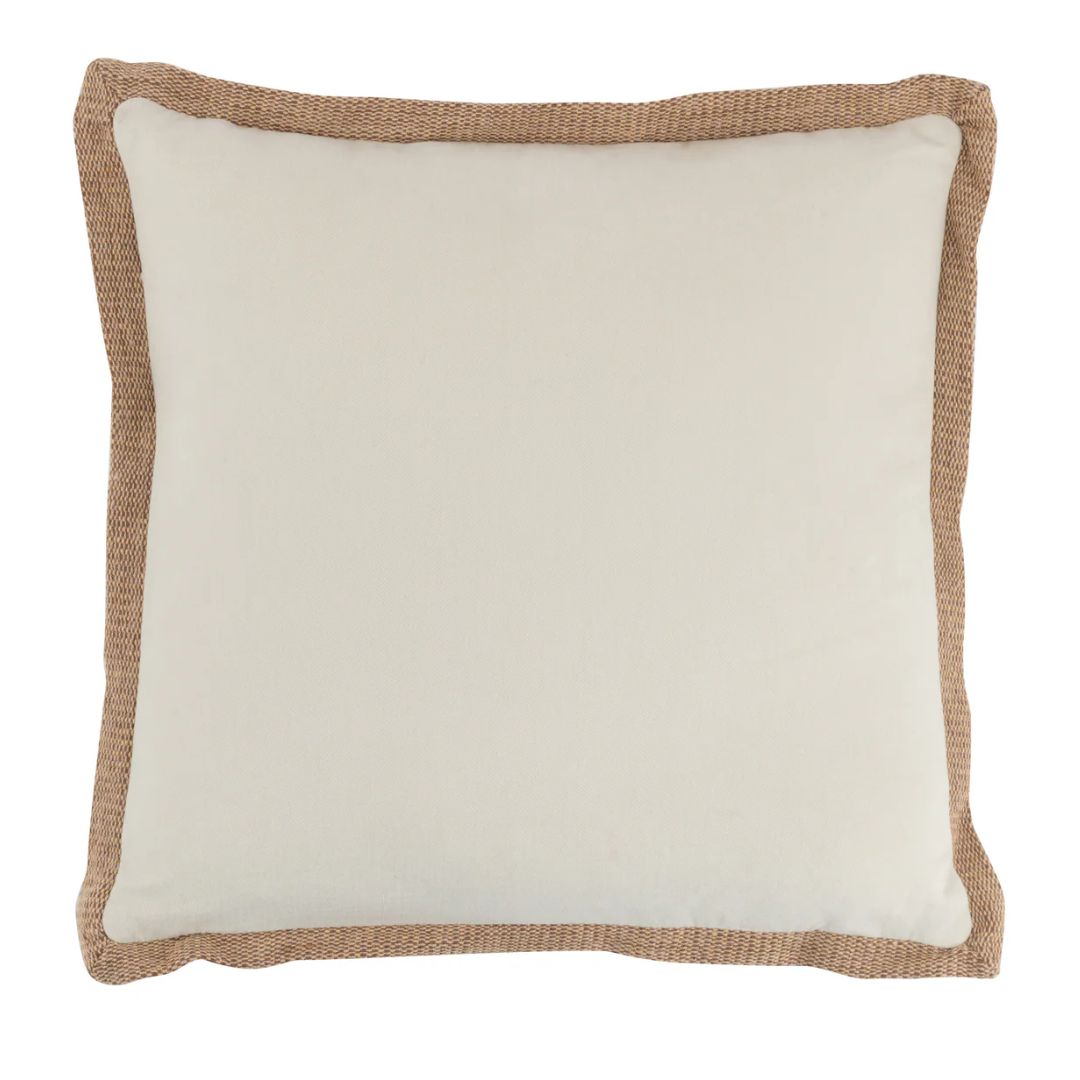 Kussenrand Geweven Vierkant Polyester Beige