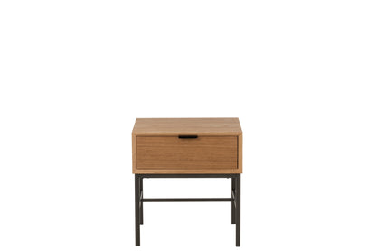 Sidetable Op Basis Van Hout/Metaal Natuurlijk