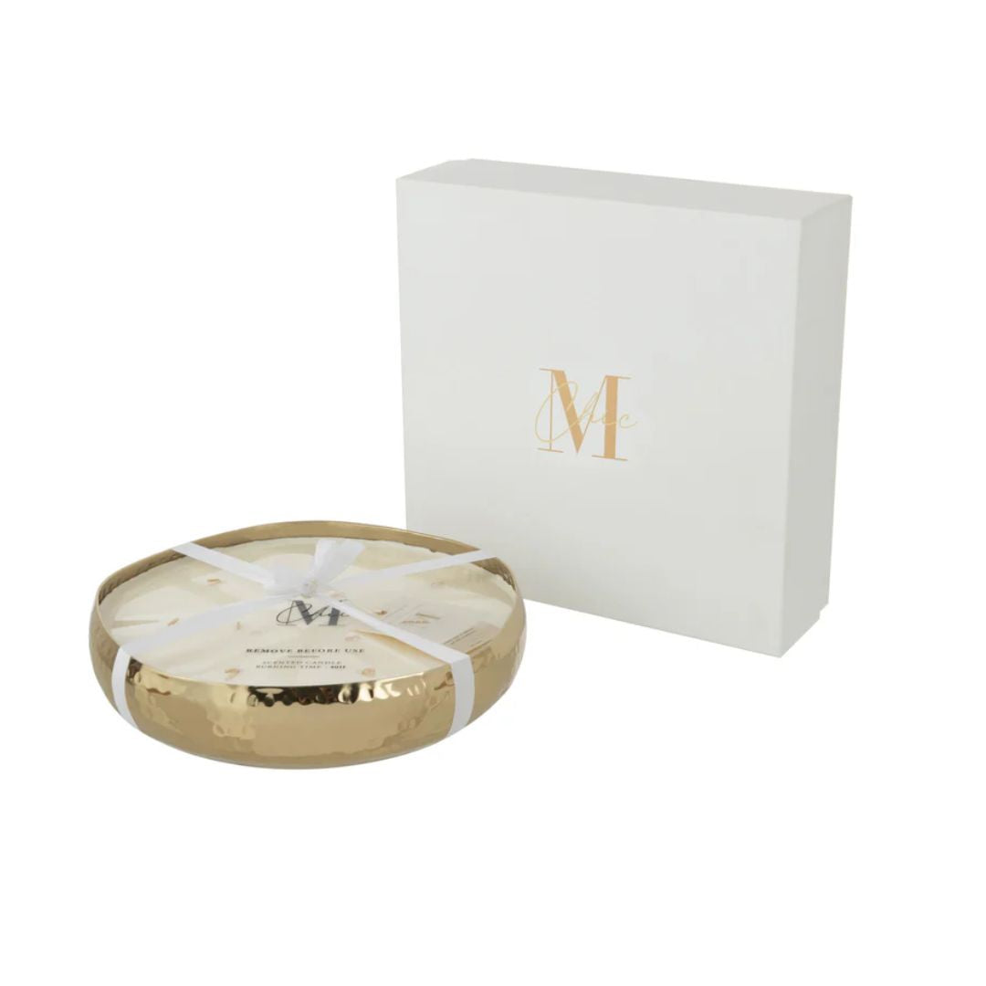 Geurende Kaars Livia Metaal Goud Medium-21H