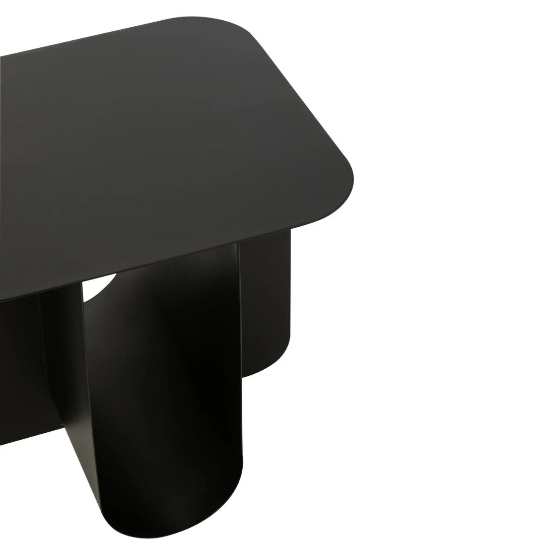Bijzettafel Vierkant Metaal Zwart