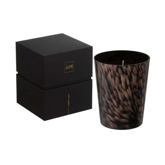 Geurende Kaars Noa Sandelhout Zwart/Goud Medium-68H