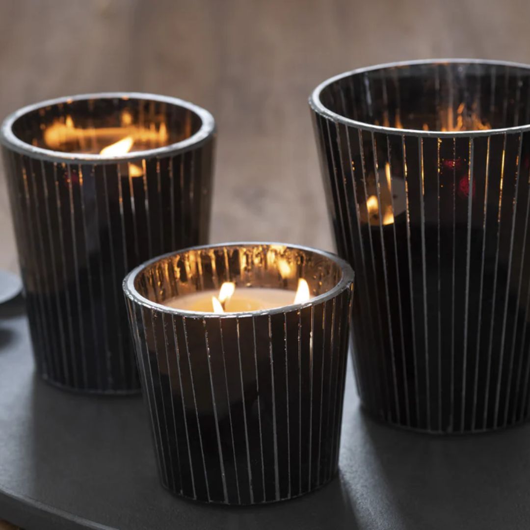 Geurende Kaars Noa Spicy Twilight Zwart Groot-60H