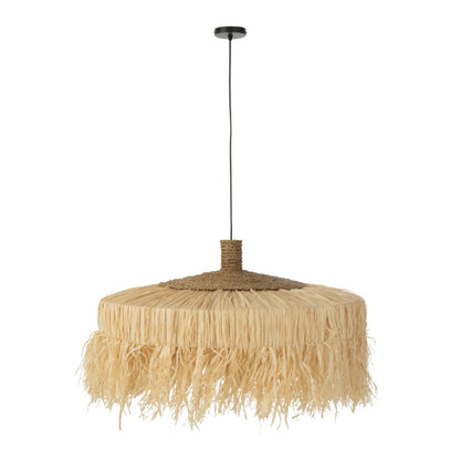 Hanglamp Rond Raffia Naturel