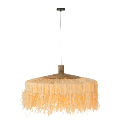 Hanglamp Rond Raffia Naturel
