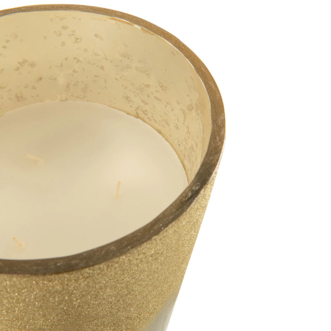 Geurkaars Deluxe Glas Goud Extra Groot-160H