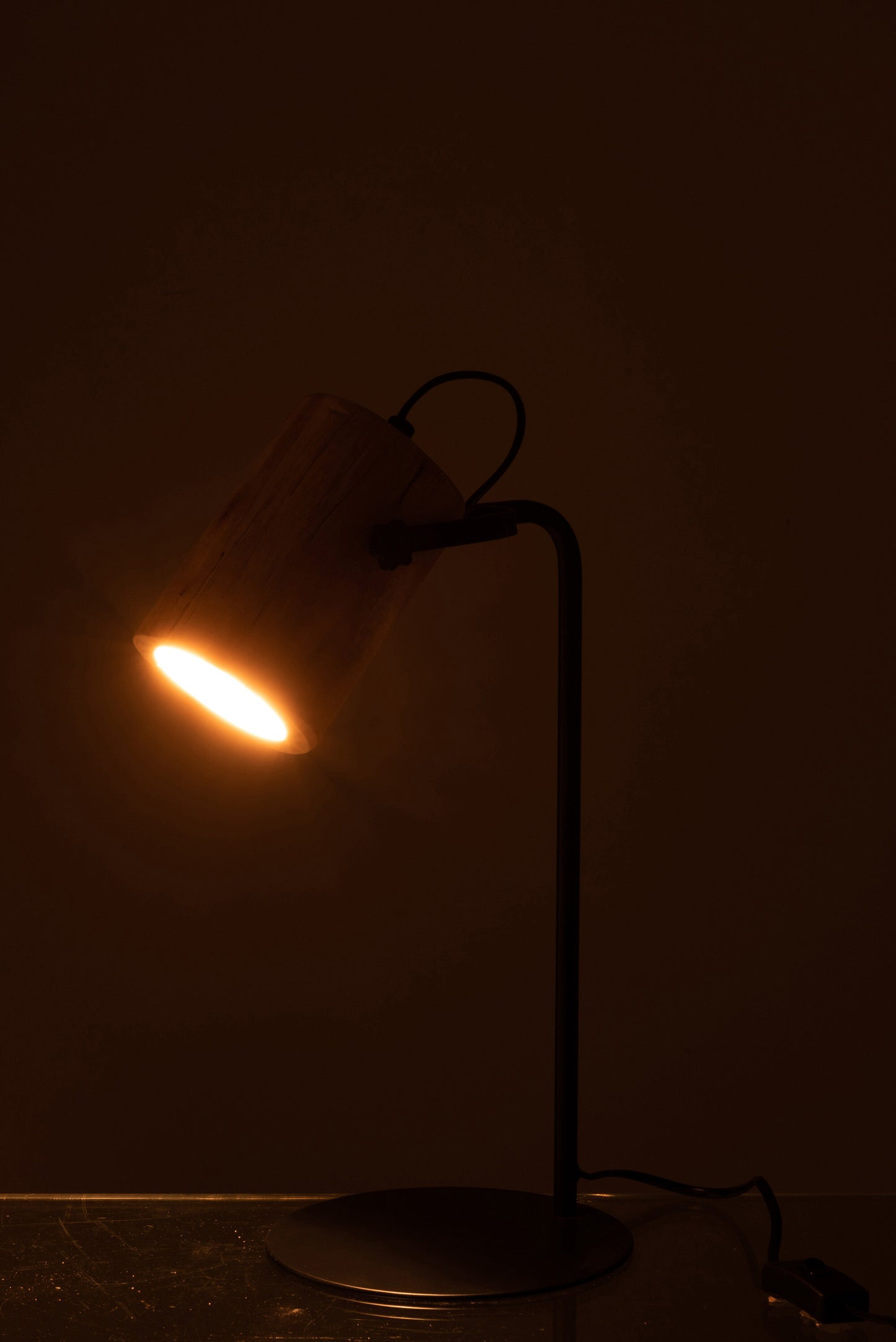 Bureaulamp Silas Berangan Hout Natuurlijk