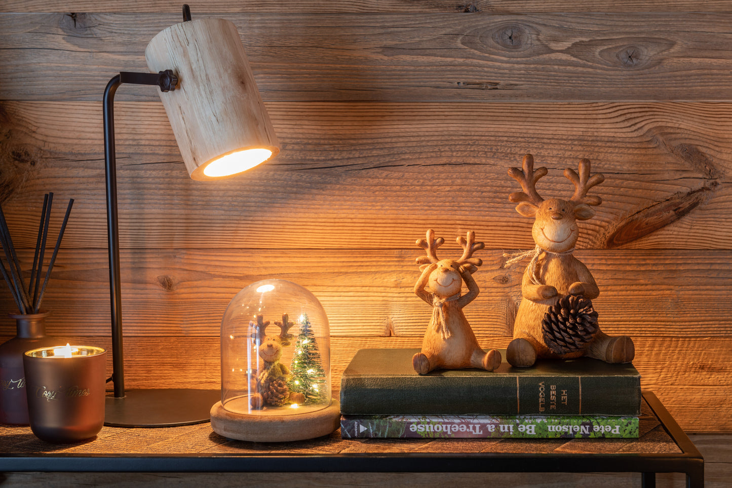 Bureaulamp Silas Berangan Hout Natuurlijk