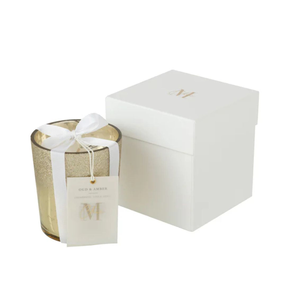 Geurkaars Deluxe Glas Goud Klein