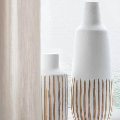 Vaas Ying Hout Wit Groot