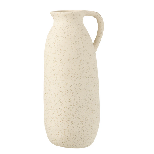 Vaas Kan Keramiek Beige Groot