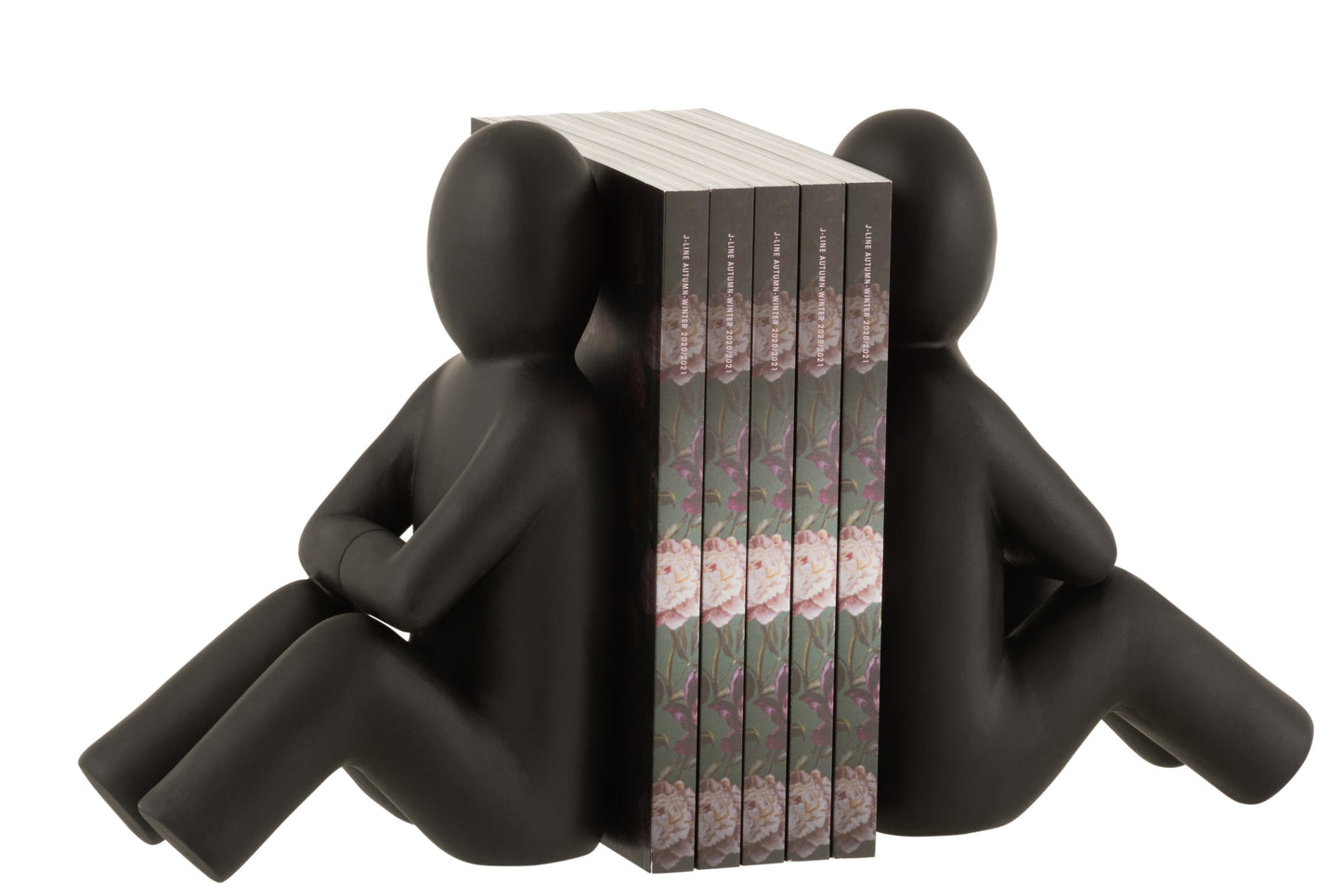 Set 2 Boekensteun P'tit Maurice Poly Zwart