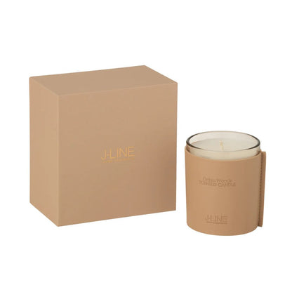 Geurkaars Leer Bruin-40 Uur