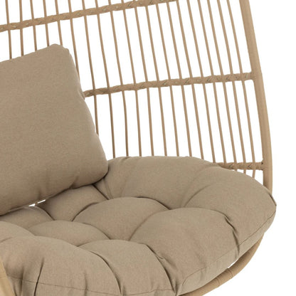 Hangstoel Egga Staal/Touw Beige