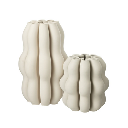 Vaas Naos Keramiek Beige Groot