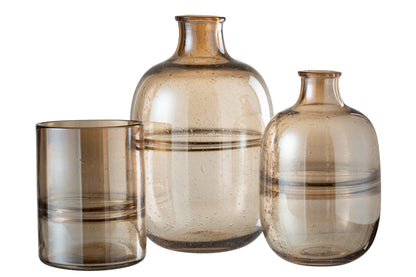 Vaas Ronde Richel Glas Amber Groot