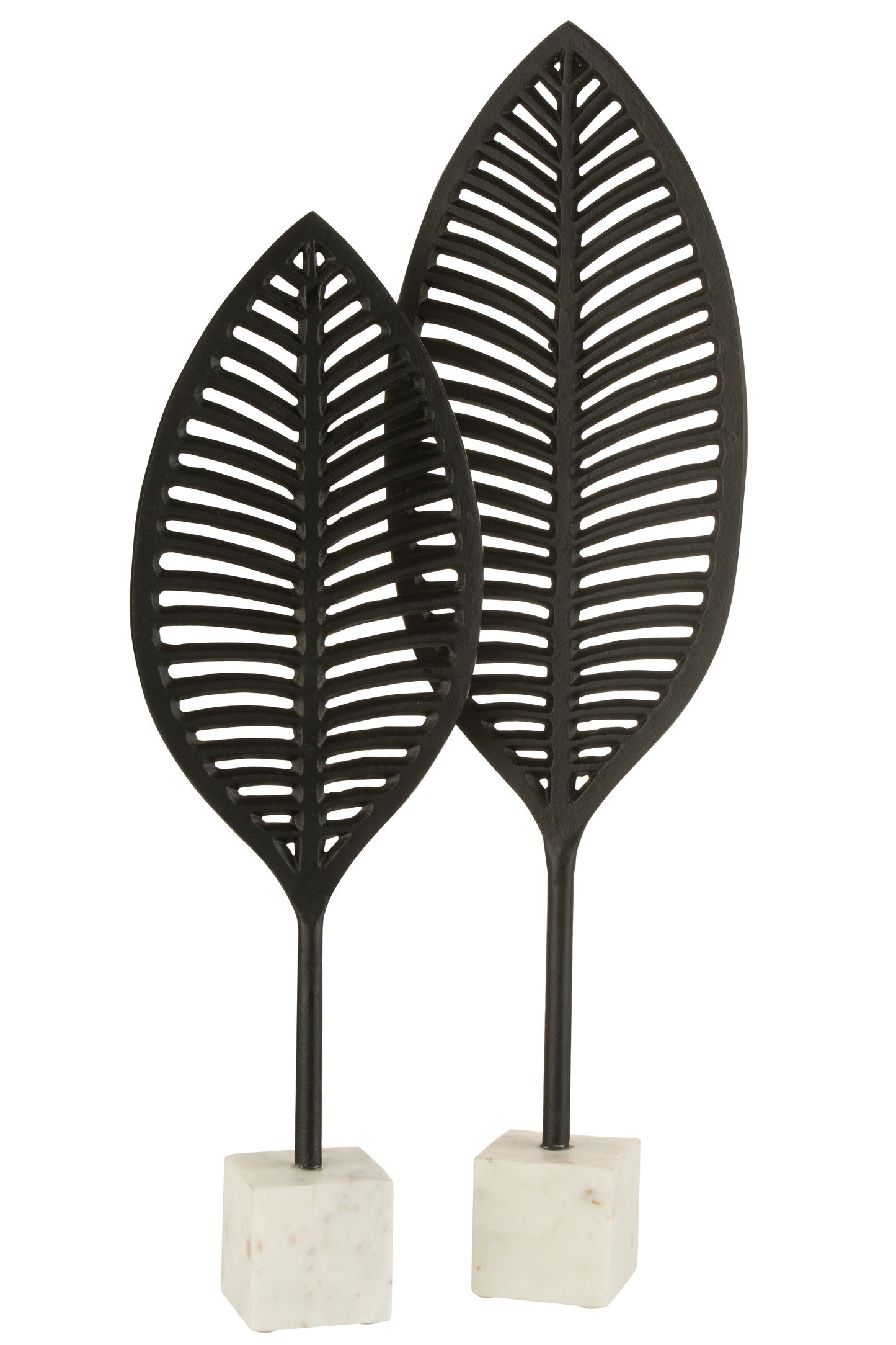 Figuurblad Fijne Decoratieve Aluminium/Marmer Zwart/Wit Groot