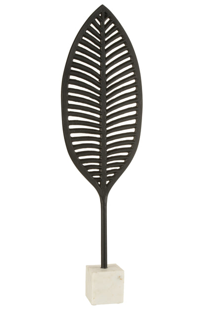 Figuurblad Fijne Decoratieve Aluminium/Marmer Zwart/Wit Groot