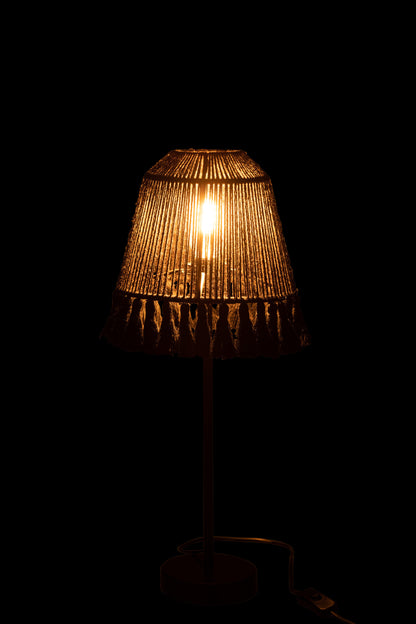 Lamp Mila Jute Zwart