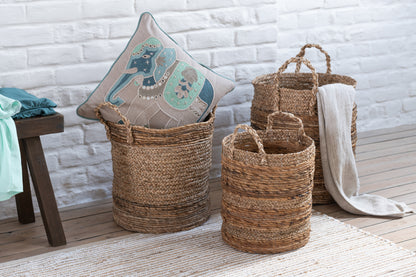 Set van 3 manden Lucie Raffia Natuurlijk