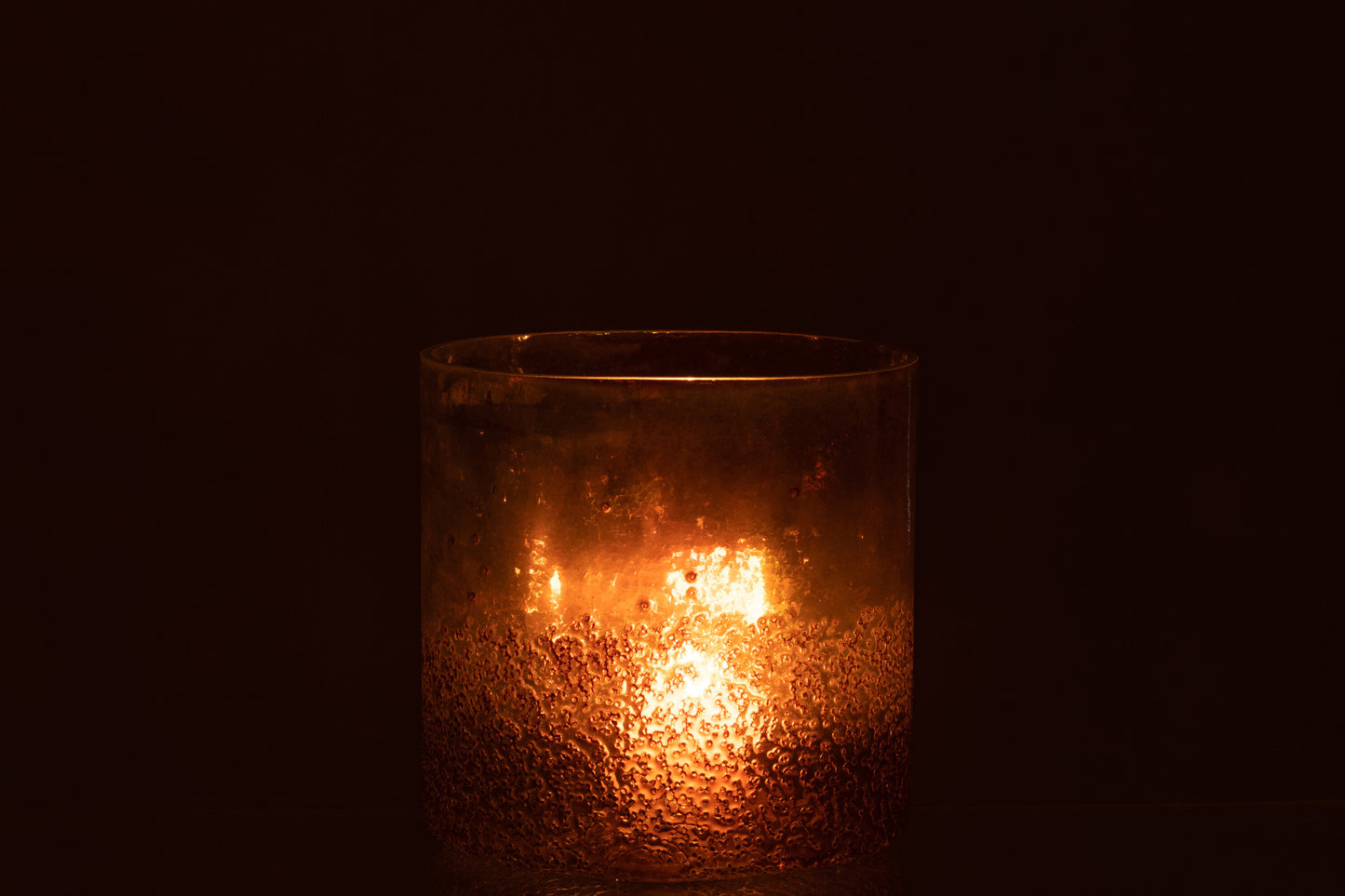 windlicht glas Bruin Groot