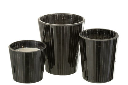 Geurende Kaars Noa Spicy Twilight Zwart Groot-60H