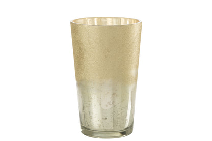 Geurkaars Deluxe Glas Zilver Extra Groot-160H