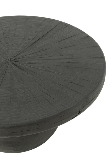 Bijzettafel bol Shani Hout Zwart
