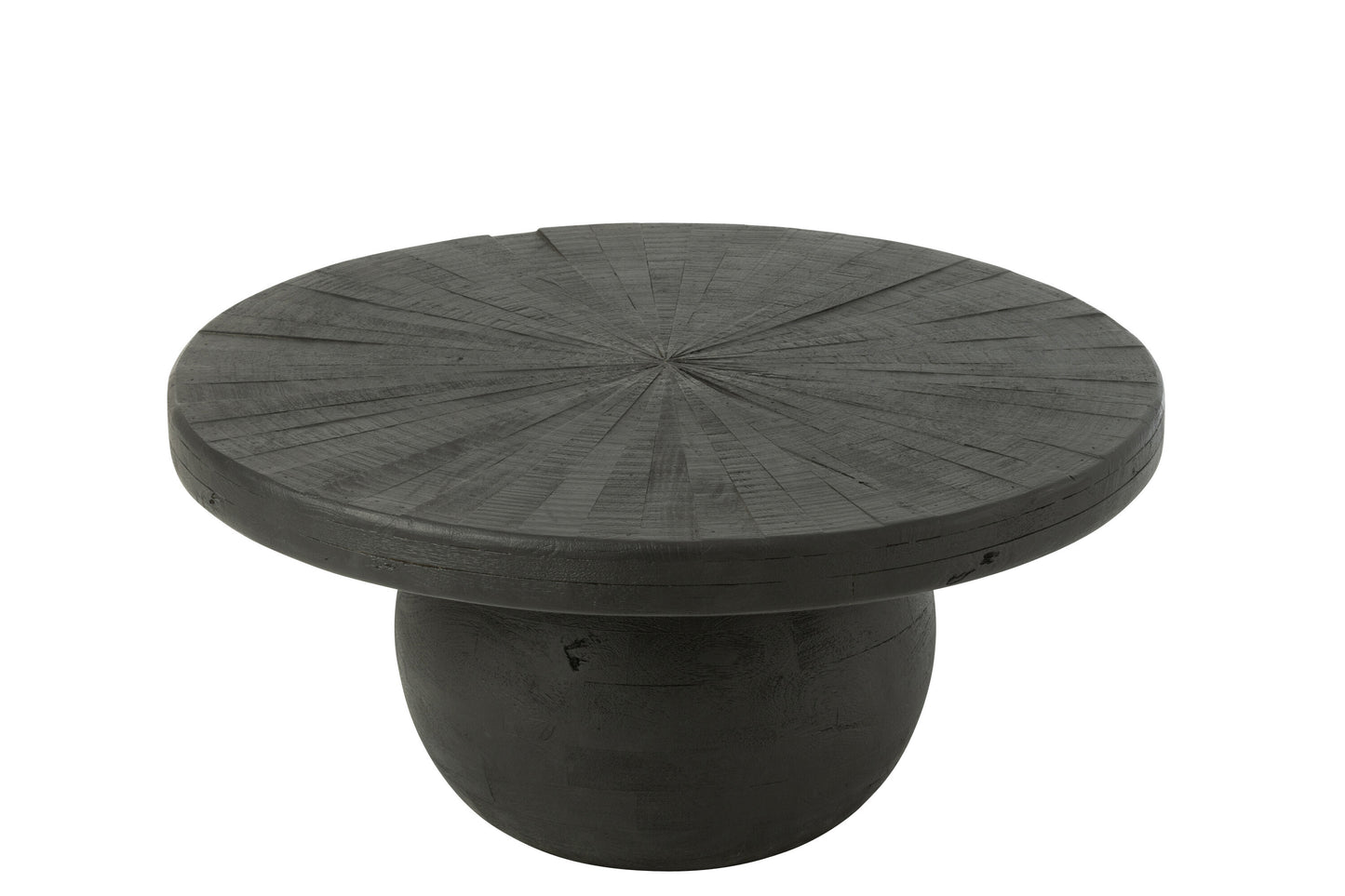 Bijzettafel bol Shani Hout Zwart