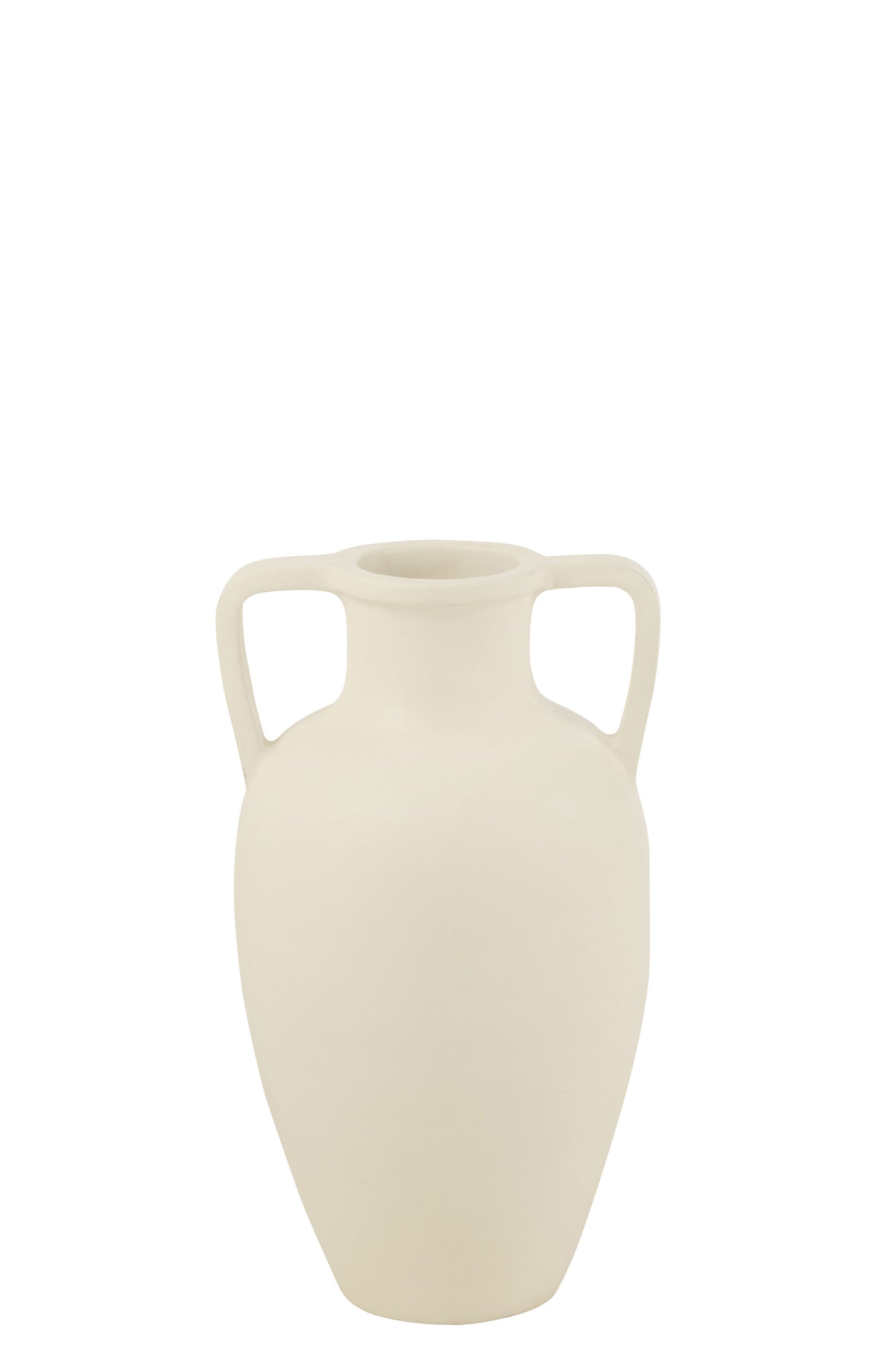 Vaas 2 Armen Terracotta Wit Klein