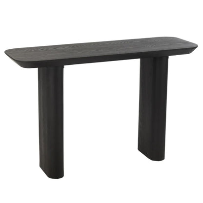 Consoletafel Groot Fineer/Sparrenhout Zwart