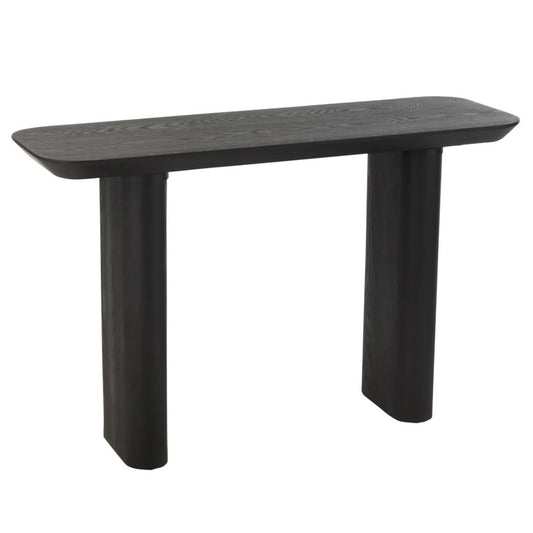 Consoletafel Groot Fineer/Sparrenhout Zwart