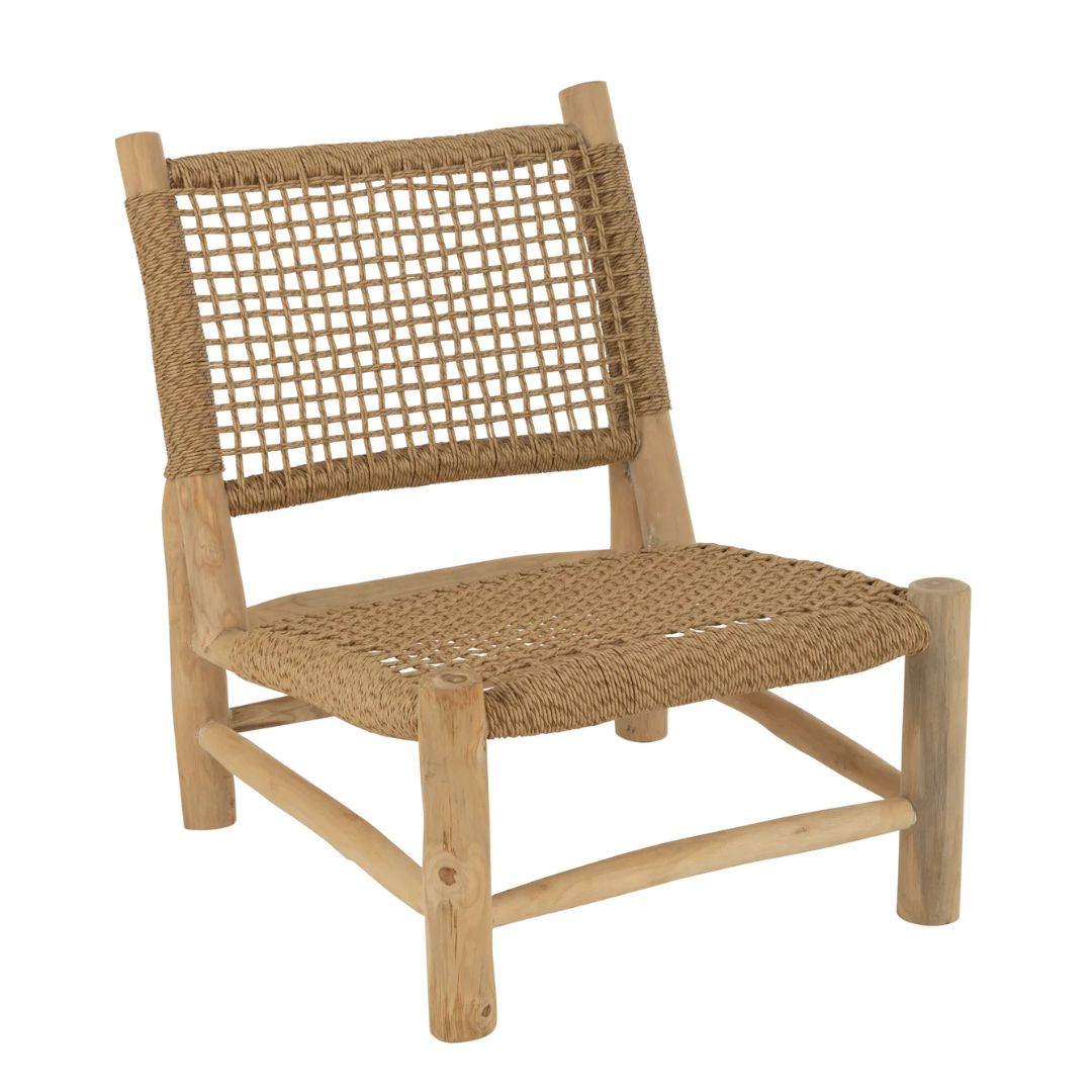 Bank Vita Teak/Kunststof Natuurlijk