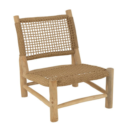 Bank Vita Teak/Kunststof Natuurlijk