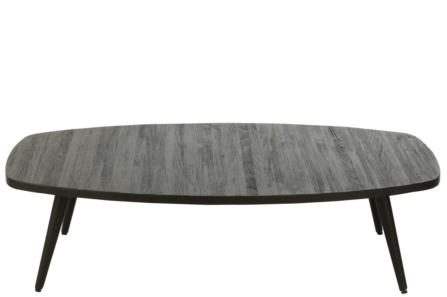 Koffietafel Rechthoekig Gerecycled Teak Zwart