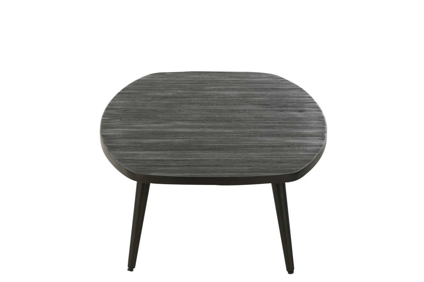 Koffietafel Rechthoekig Gerecycled Teak Zwart
